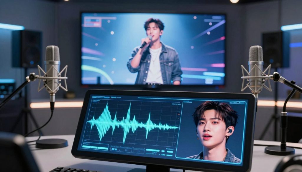 Synchronizing Audio and Lip-Syncing for AI Celebrities